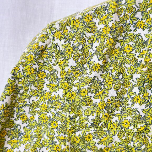 i.e.relaxed - Women's Floral Calico Button Up Shirt Sz PL Details - GREEN - Picture 7 of 13